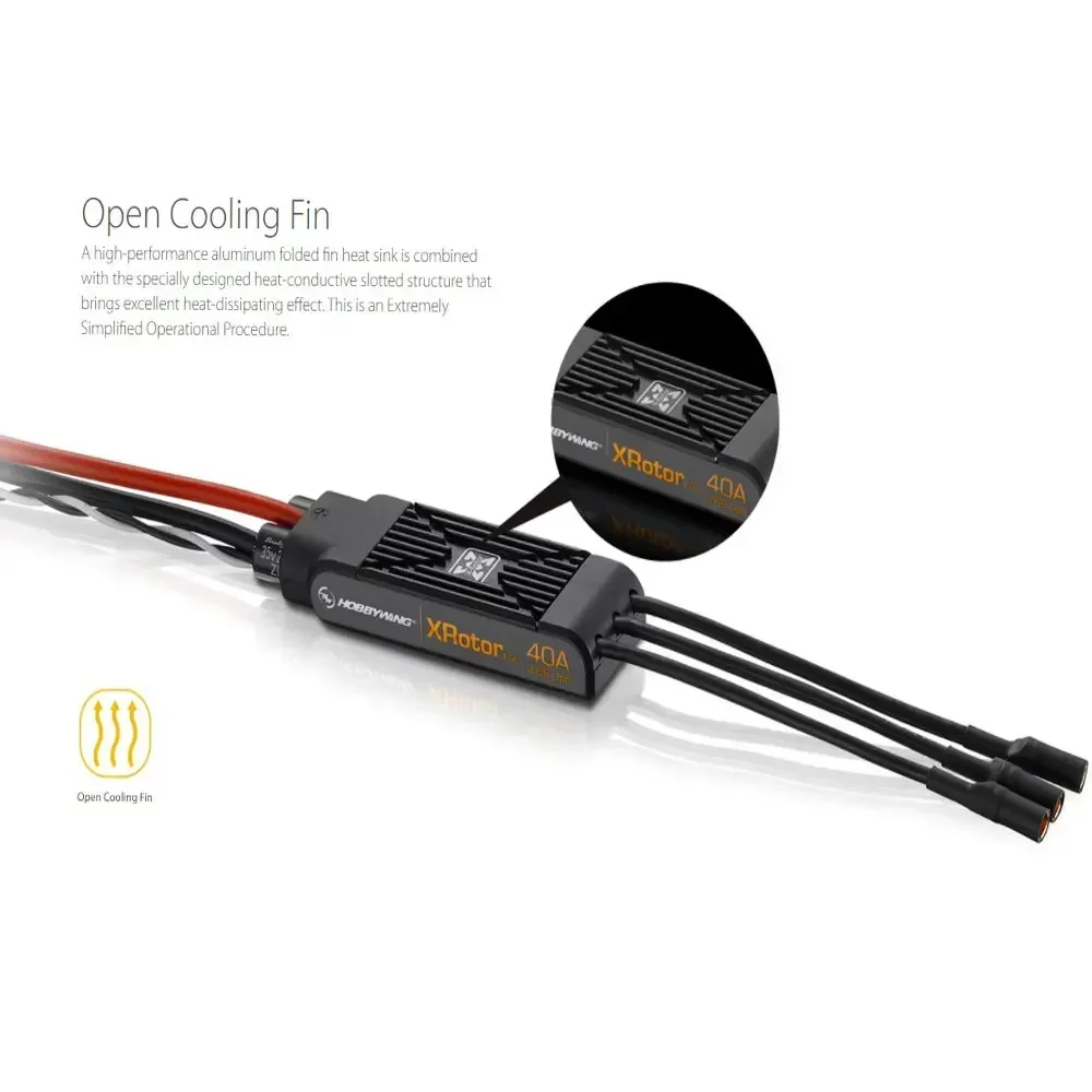 2PCS Hobbywing XRotor Pro 40A ESC 3S-6S Geen BEC, voor 550-880mm FPV Drone, Sync Controle Warmteafvoer, Multicopter