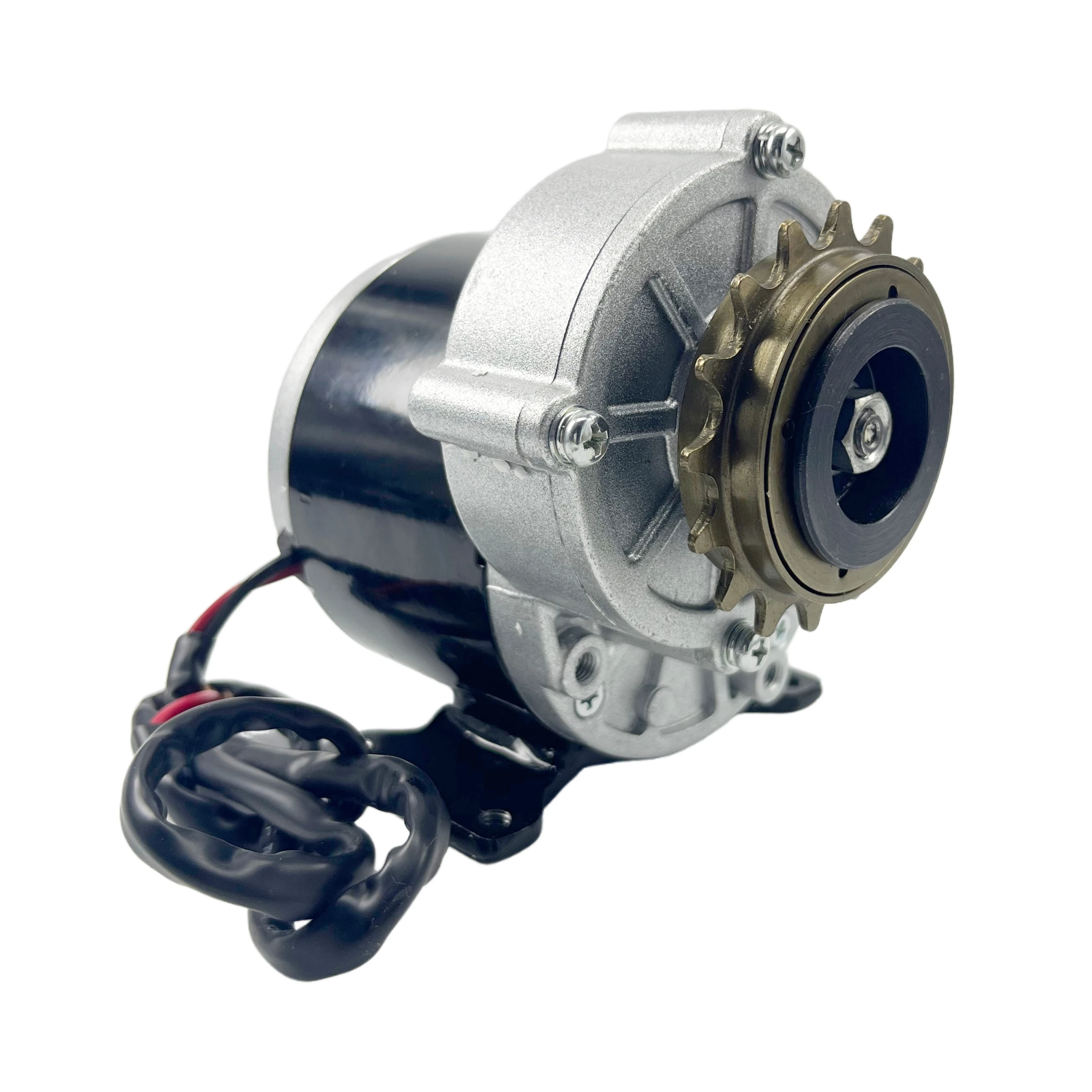 MY1016Z3  350W 24V / 36V  DC Brushed Gear Motor With 16 teeth Freewheel Sprocket, Direct Current Permanent Magnet Brush Motor