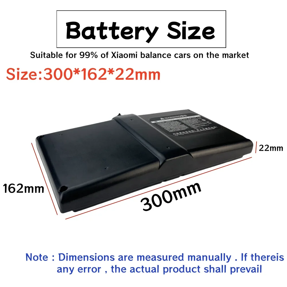 54V Lithium-Ion Accu 4400Mah Geschikt Voor Xiaomi No. 9 Elektrische Balans Auto Accu 'S