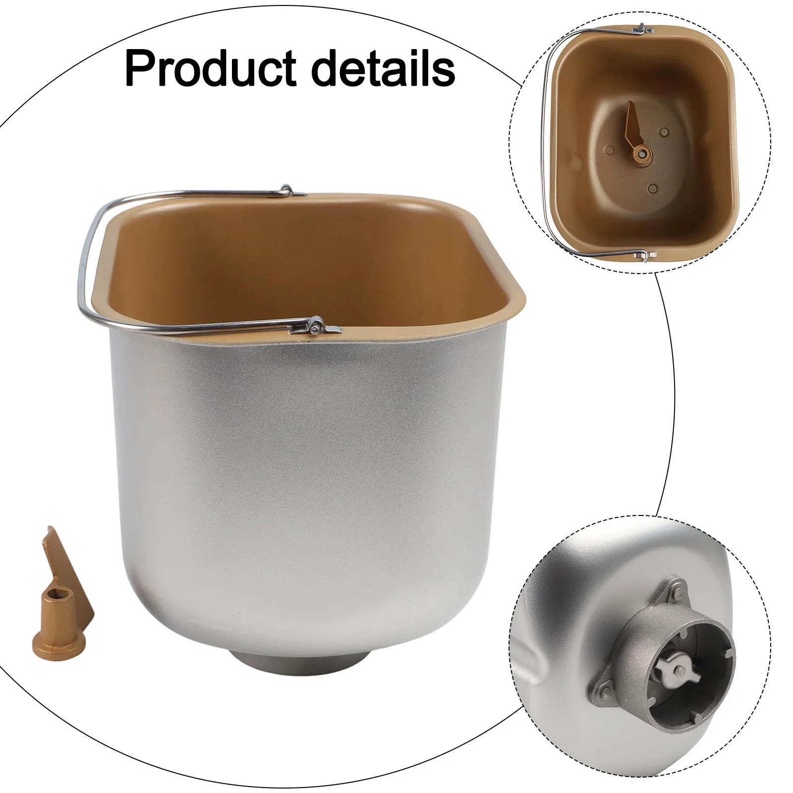 

Stainless Steel Bread Maker And Dough Bucket For Bread Maker Bucket Mixing Bucket Non-Stick Liner And Dough Bucket