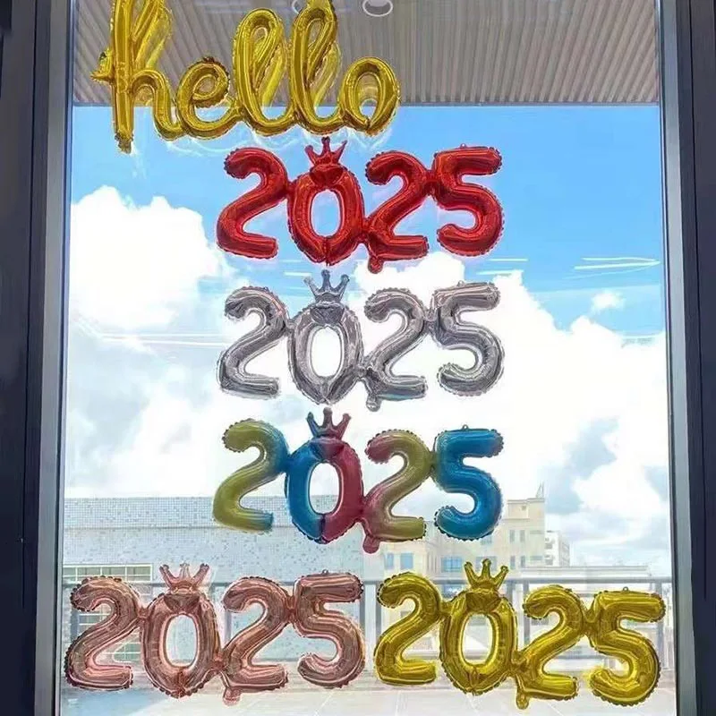 

47x93cm Christmas Foil Balloons Gold Color Large 2025 Number Balloons Ornaments for Birthday Xmas Navidad New Year Home Decor