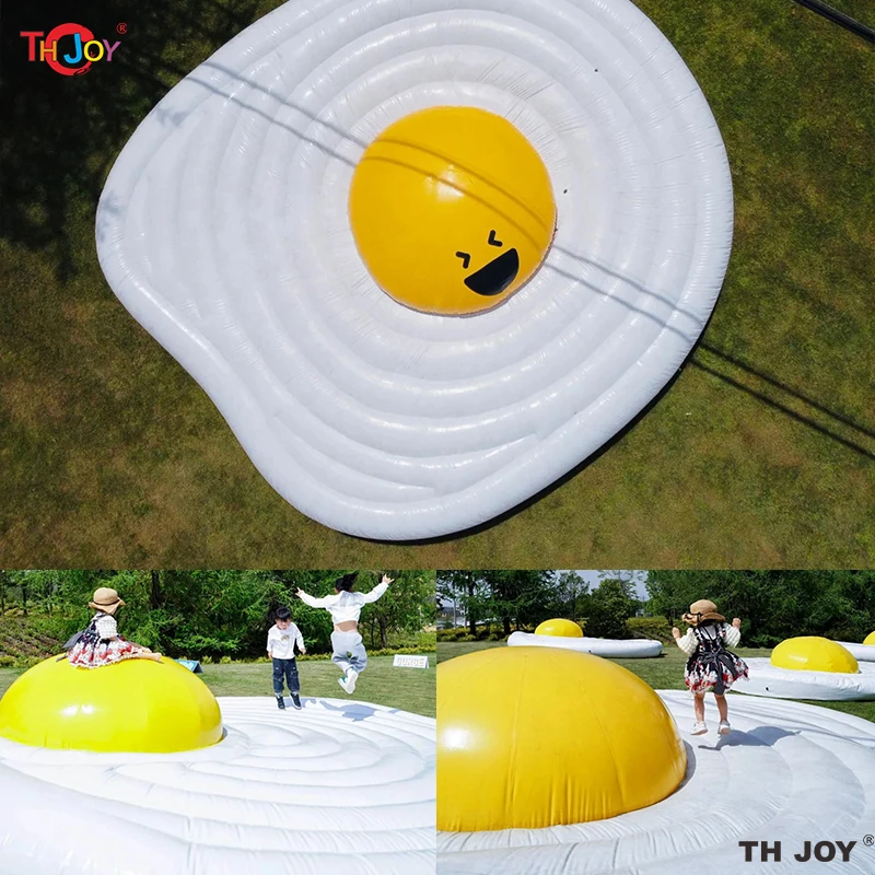 66ftx33ft Large Egg Shaped Jump Pad for Sale New Design Giant Cherry Apple Air Mattress Bouncy Jumping Pillow