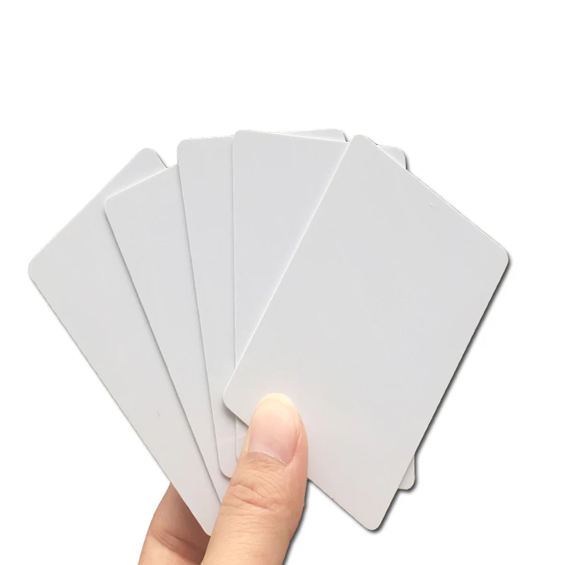 100pcs CR80 Standard Credit Card Size Plastic PVC Inkjet Printable Blank White Card