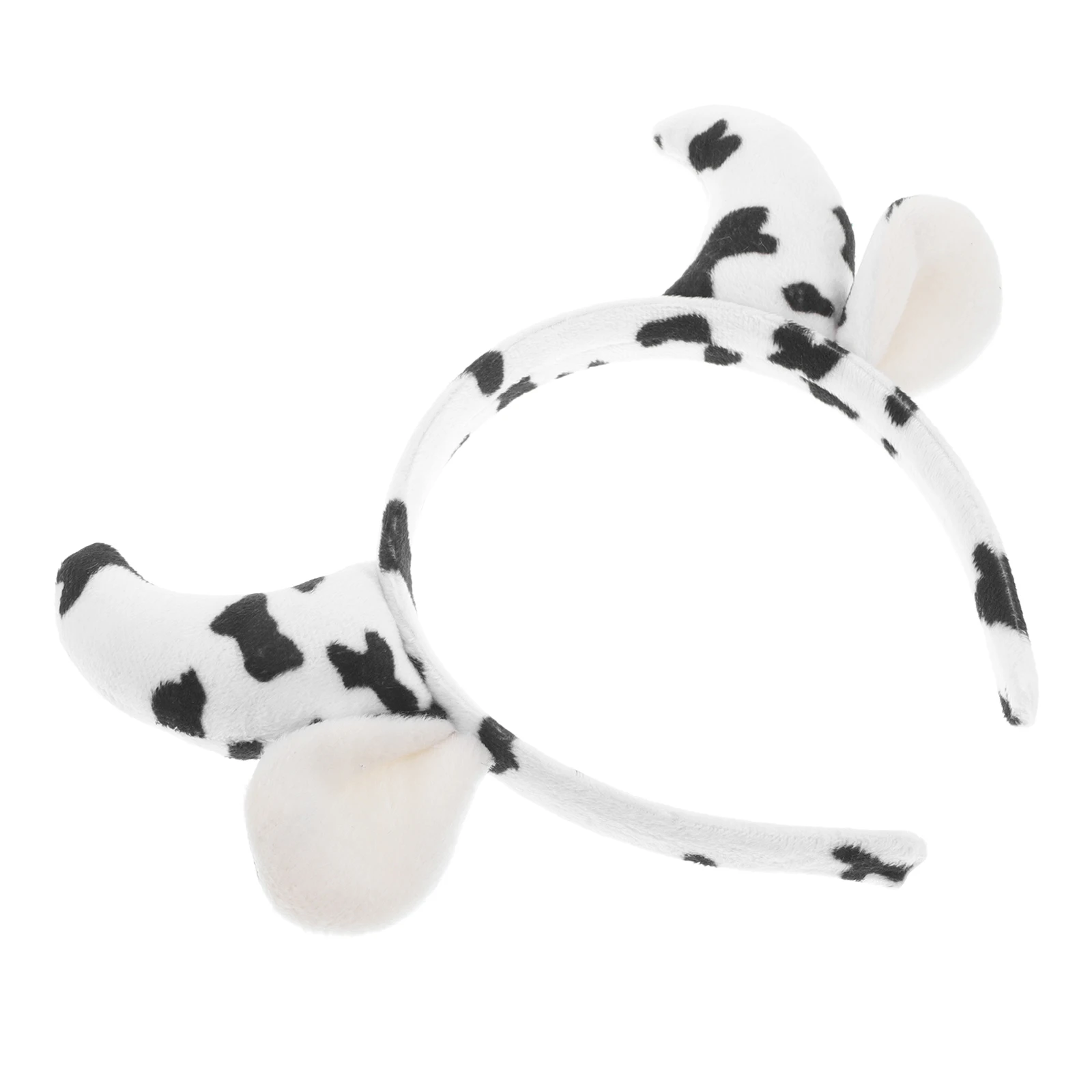 

Cow Horn Headband Women White Animal Ears Sweet Cute Cow Print Hair Accessories Farm Costume Party Decorations