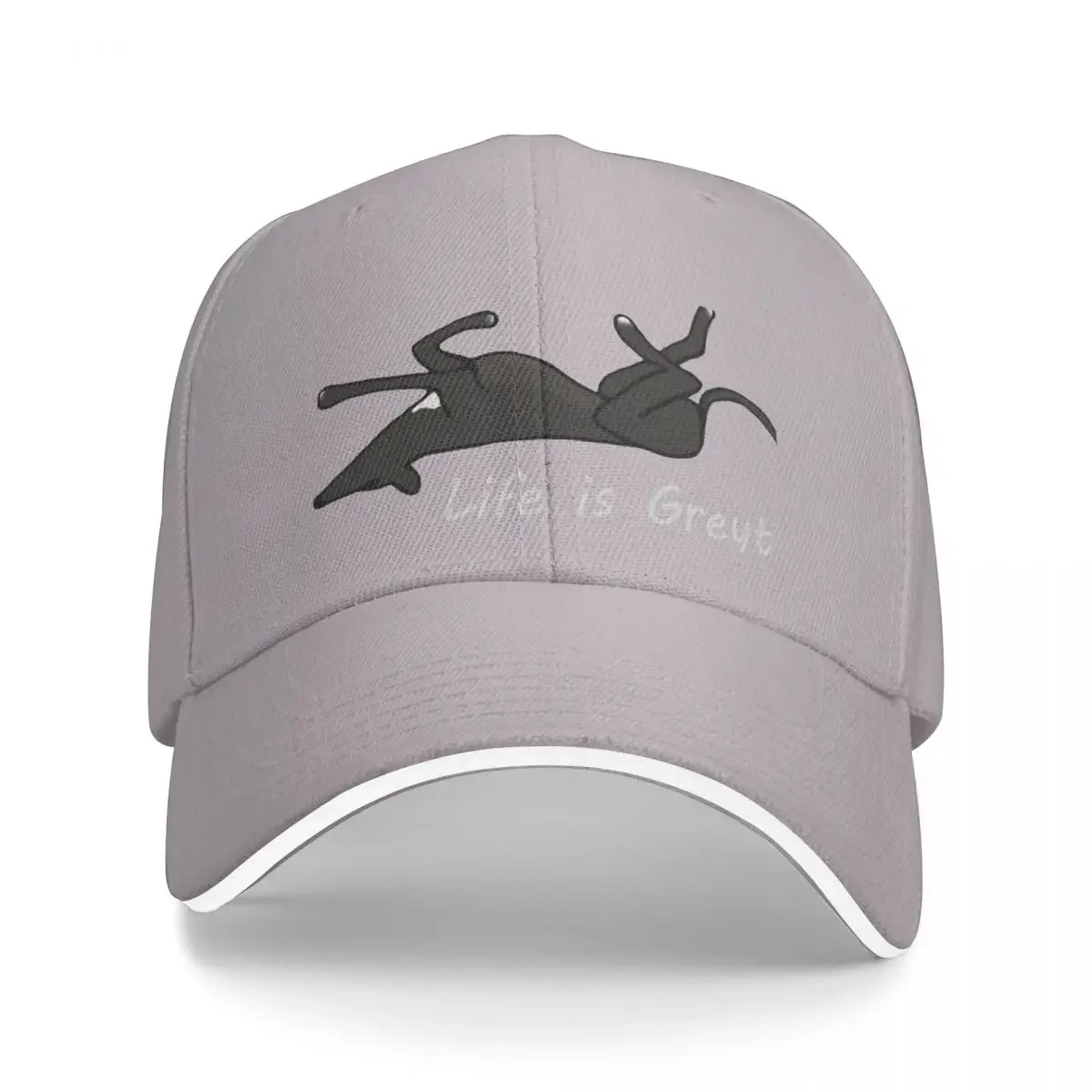 Life is Greyt - Black Greyhound Roaching Cap Baseball Cap vintage luxury woman hat Men's