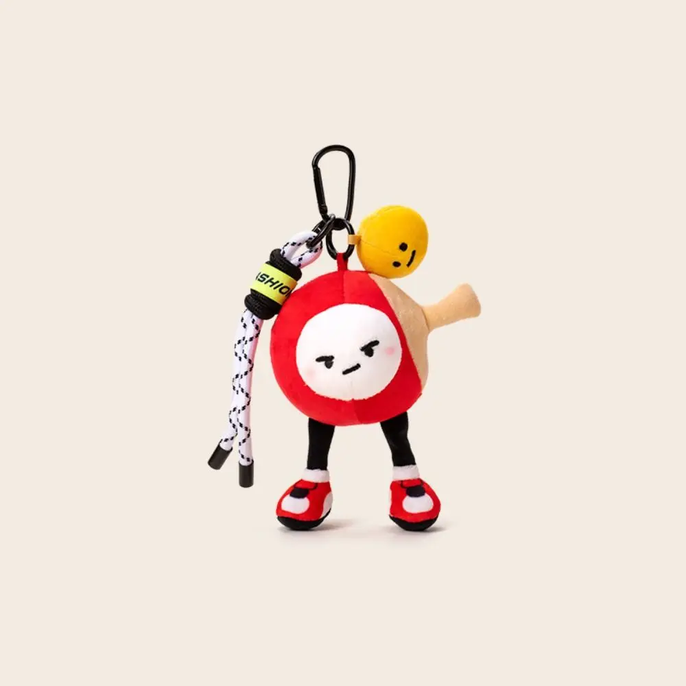 PP Cotton Plush Table Tennis Plush Toy Collection Comfortable Table Tennis Doll Pendant Hanging Fluffy Sports Plush Keychain