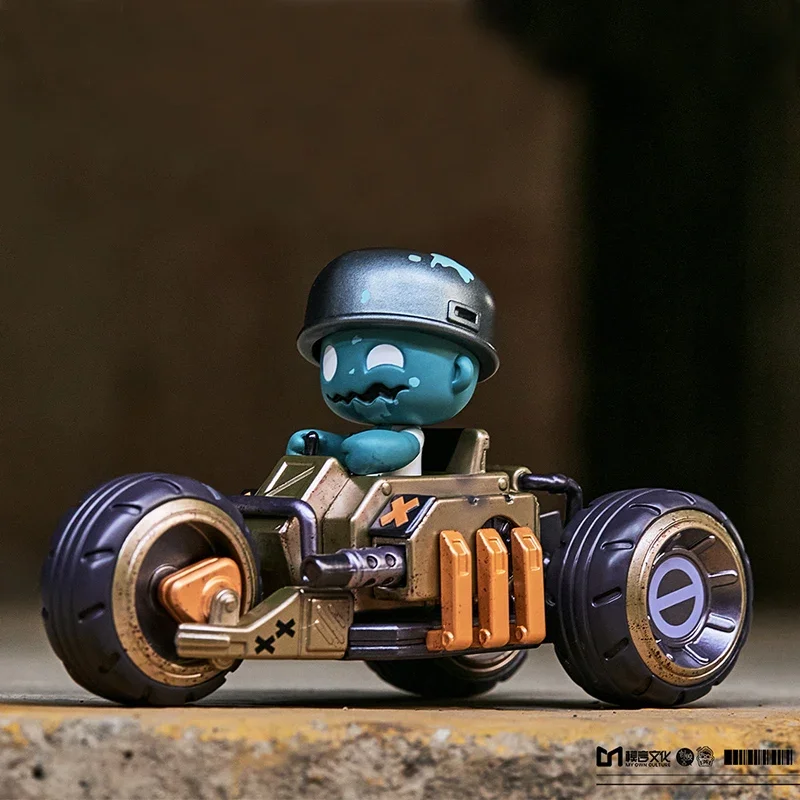 Boîte aveugle originale de la série MR.BONE JUNIOR, modèle de figurines entourant les véhicules JR, Mech oscillant, Collection de jeu tendance, ornement
