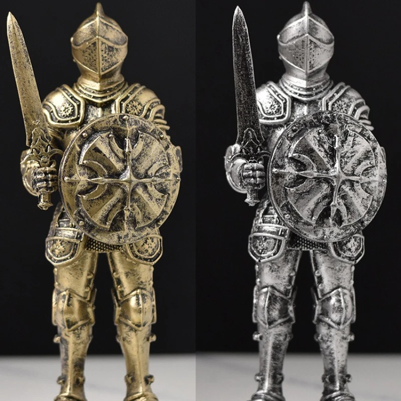 

Medieval Soldier Statues, Vintage Artworks, Resin Decorated Statues, Desktop Decorations