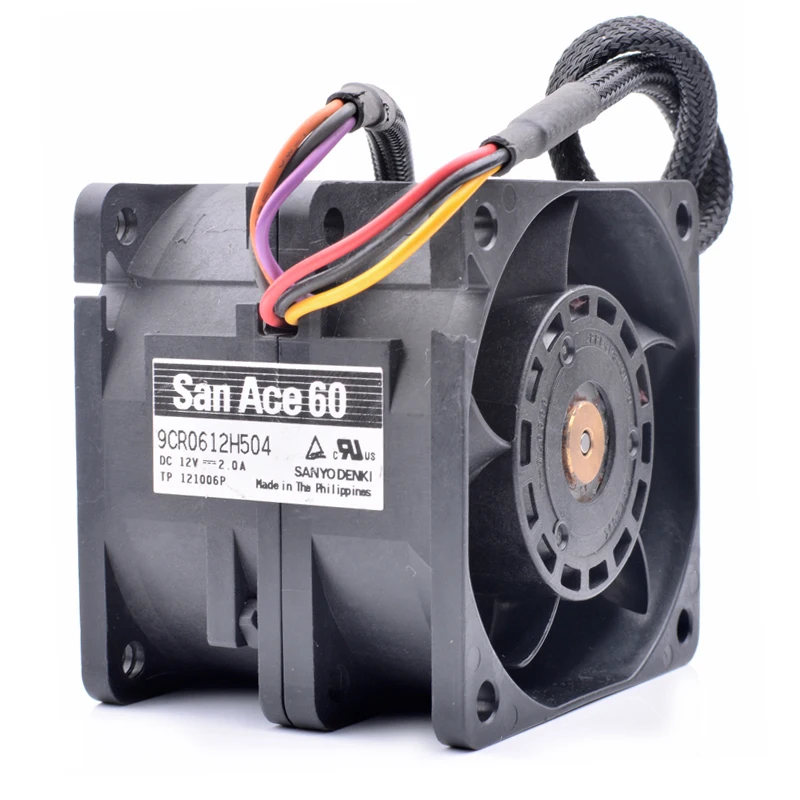 Original 9CR0612H504 6cm 6050 60x60x50mm 12V 2.0A server dual motor cooling fan