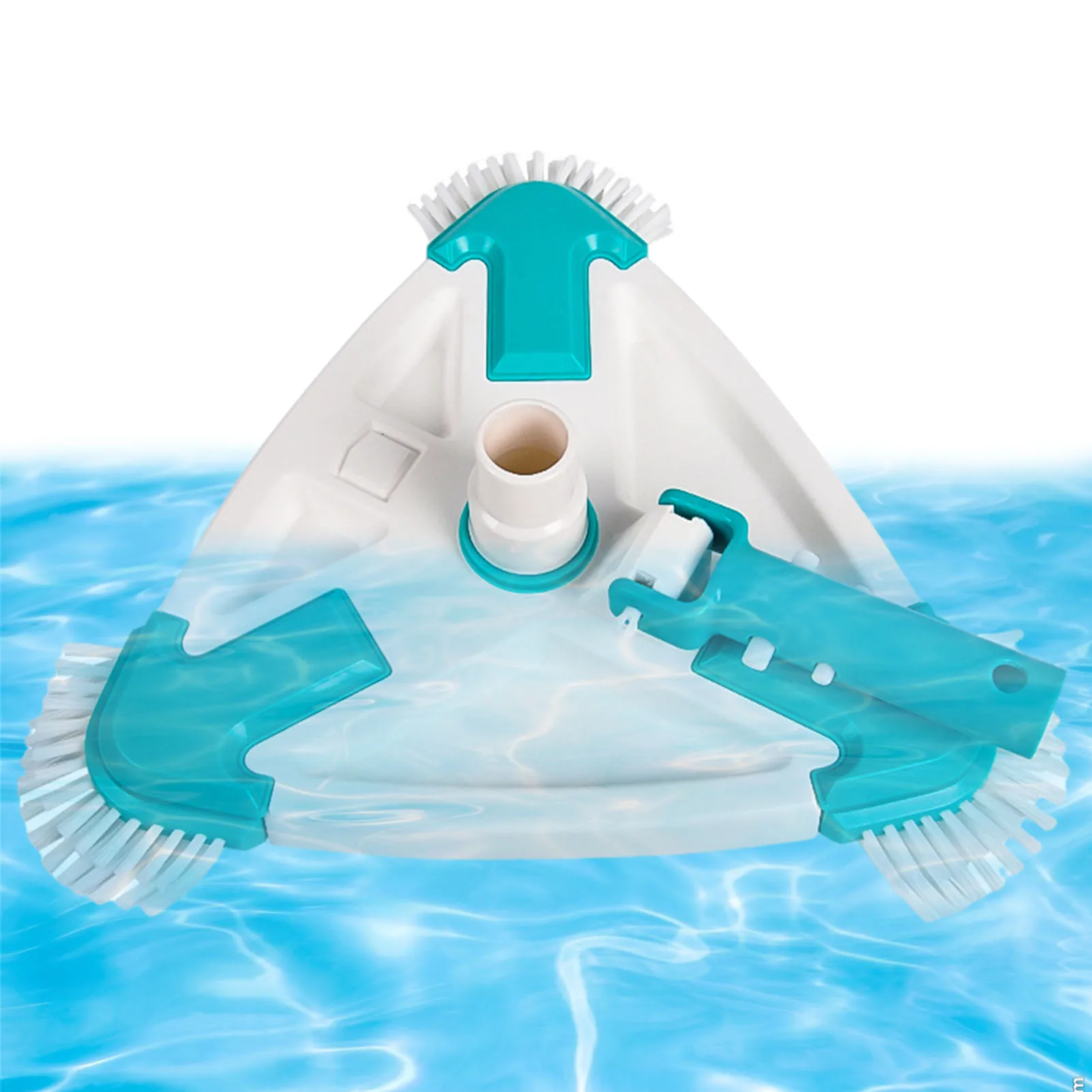 

New Swimming Pool Vacuum Head Cleaning Tool Triangular Suction Head Pond Fountain Spa Pool Vacuum Cleaner With Brushes