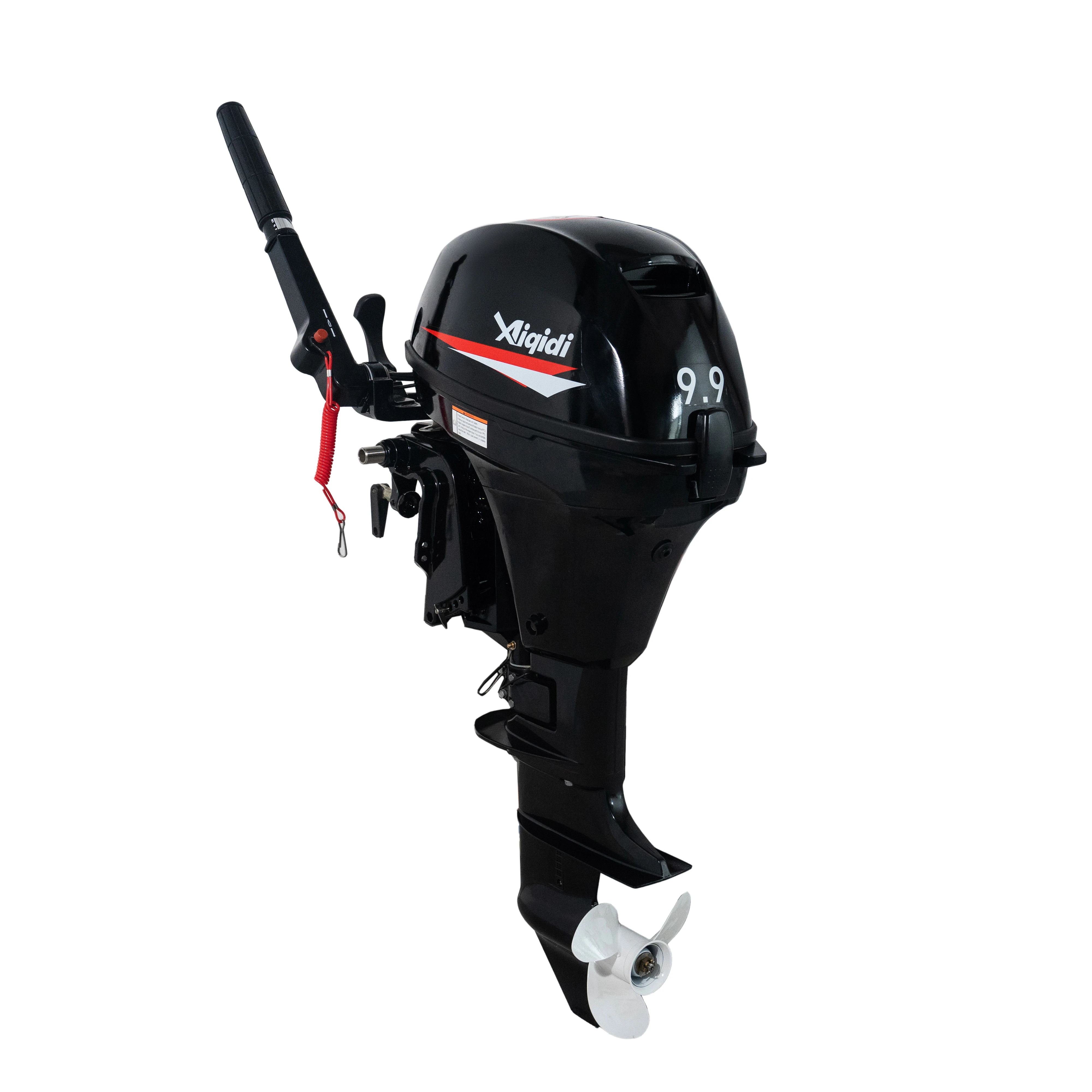 

F9.9 AIQIDI Outboard Motor Electric Start Tiller Control Short Shaft For Watercrafts