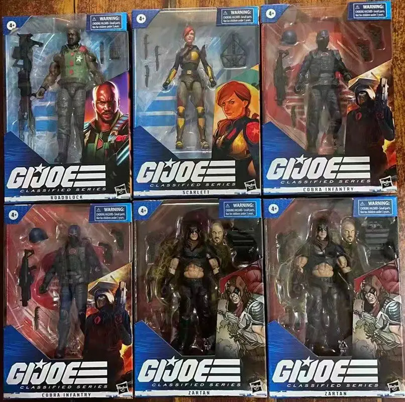 

Хасбро G.I. Коллекционная фигурка Joe Classified Series Roadblock Snake Eyes: Настольная игрушка, модель, украшение, подарок на праздник