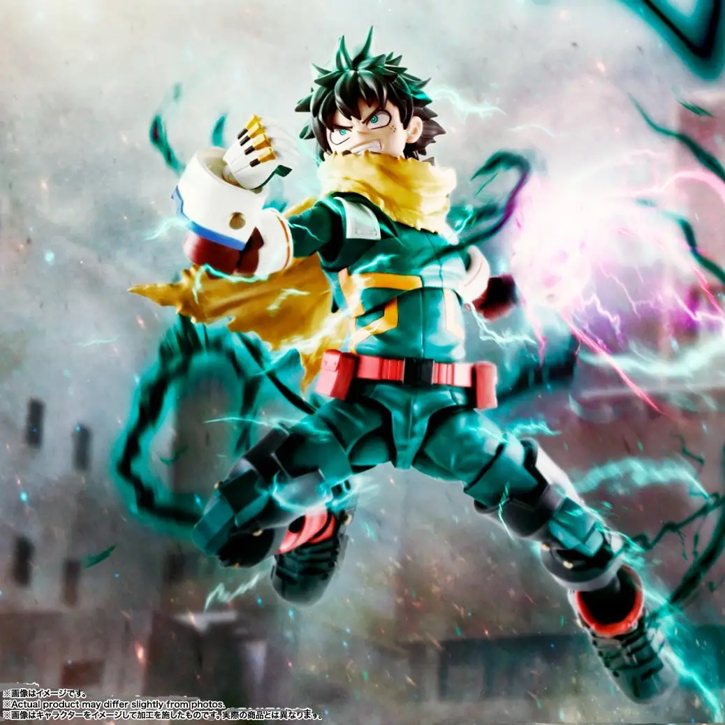 Original BANDAI SHF My Hero Academia Midoriya Izuku deku PVC Anime Figures Action Figure Model Toys Christmas Gifts