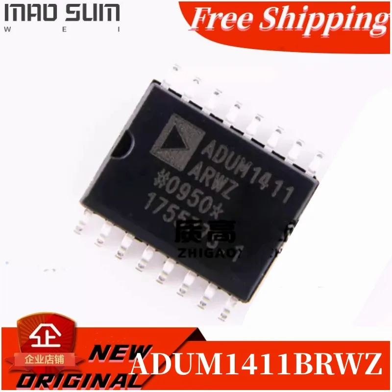 Free Shipping  10PCS/LOT ADUM1411BRWZ ADUM1411BRW ADUM1411 SOP-16  Quad-Channel Digital Isolator   100%new orginal