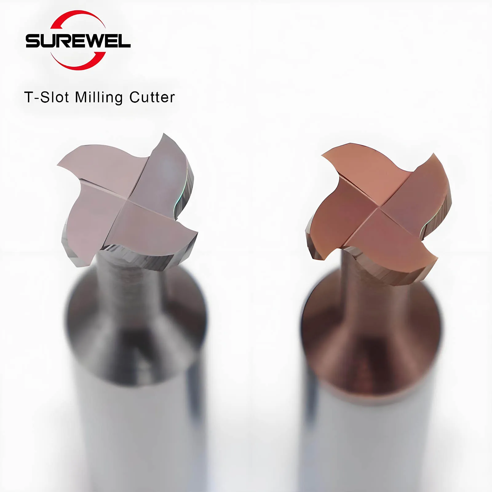 SUREWEL HRC60 Solid Carbide T slot cutter 5mm 6mm 8mm