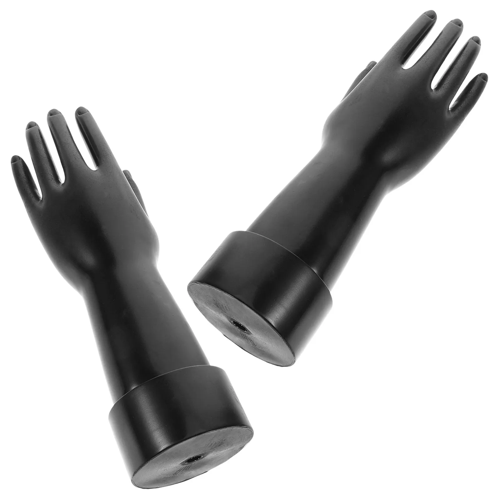 

Набор из 2 подставок для колец и перчаток в форме руки, вертикальный настольный держатель для ювелирных изделий из ПЭ для свадебных салонов