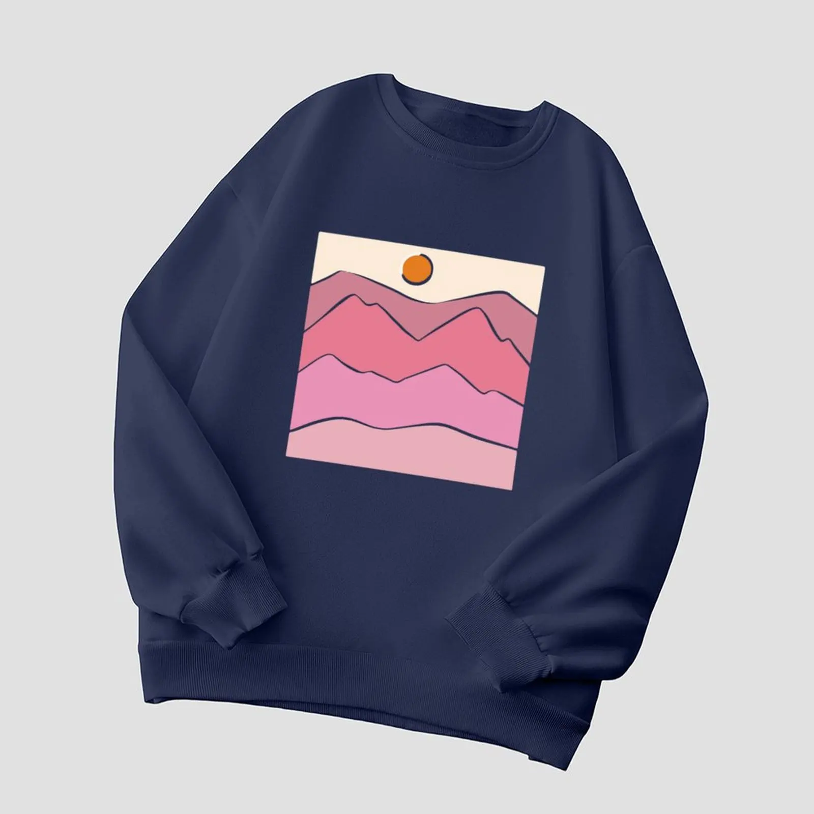 

Women's Sweater Hoodies Sweatshirts Velvet Winter Casual Spray-painted Print Colorful Long Sleeve Pullovers Autumn Woman Clothes