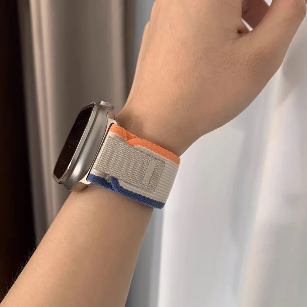 Официальные ремешки для веб-сайта для Apple Watch Ultra 2, ремешок 49 мм, 46 мм, 45 мм, 44 мм, 40 41 42 мм, браслет с петлей иWatch 10 9 8 7 6 5 4 SE