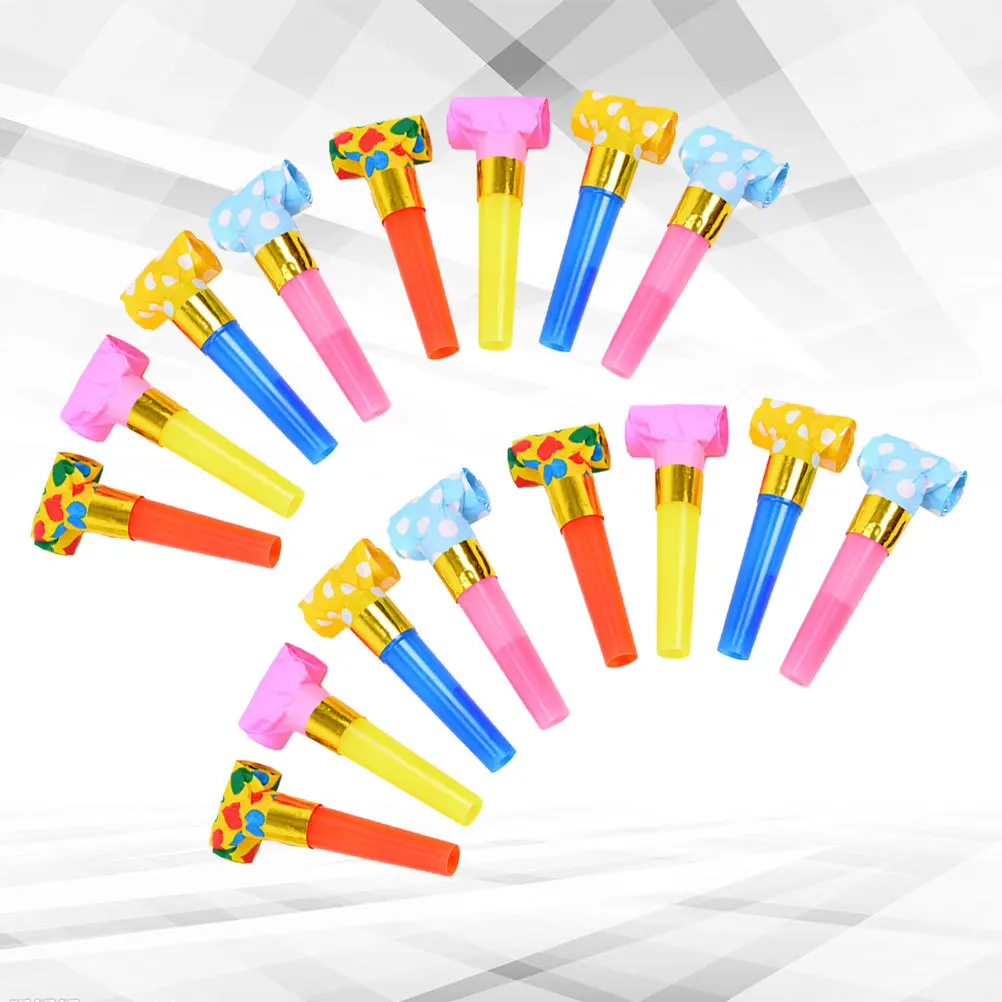 100Pcs Party Noisemakers Blowing Dragon Whistles Musical Blowouts for Masquerade Halloween Christmas Event Fun Noise Makers