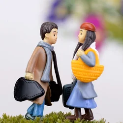 2 pcs Moss Micro Landscape Decoration Couple Decoration Succulents Combination Potted Plants Creative Small Ornaments