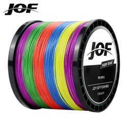 JOF 8-прядная плетеная леска 300 м 500 м 1000 м 100 м мультифиламентная леска для ловли карпа плетеный проволочный шнур рыболовные аксессуары