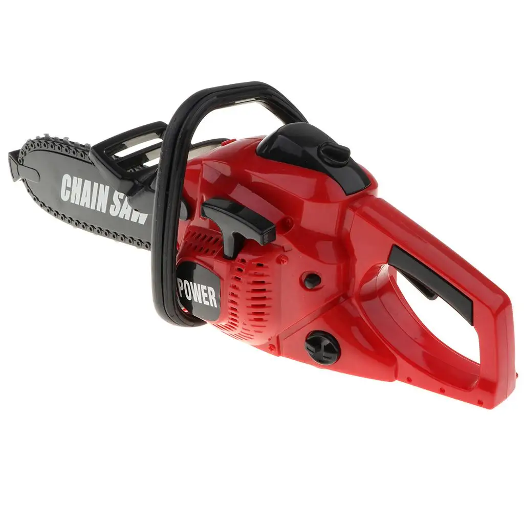 Rotating Chainsaw Realistic Sound Power Tool House Play Toys for Boys Kids Gifts