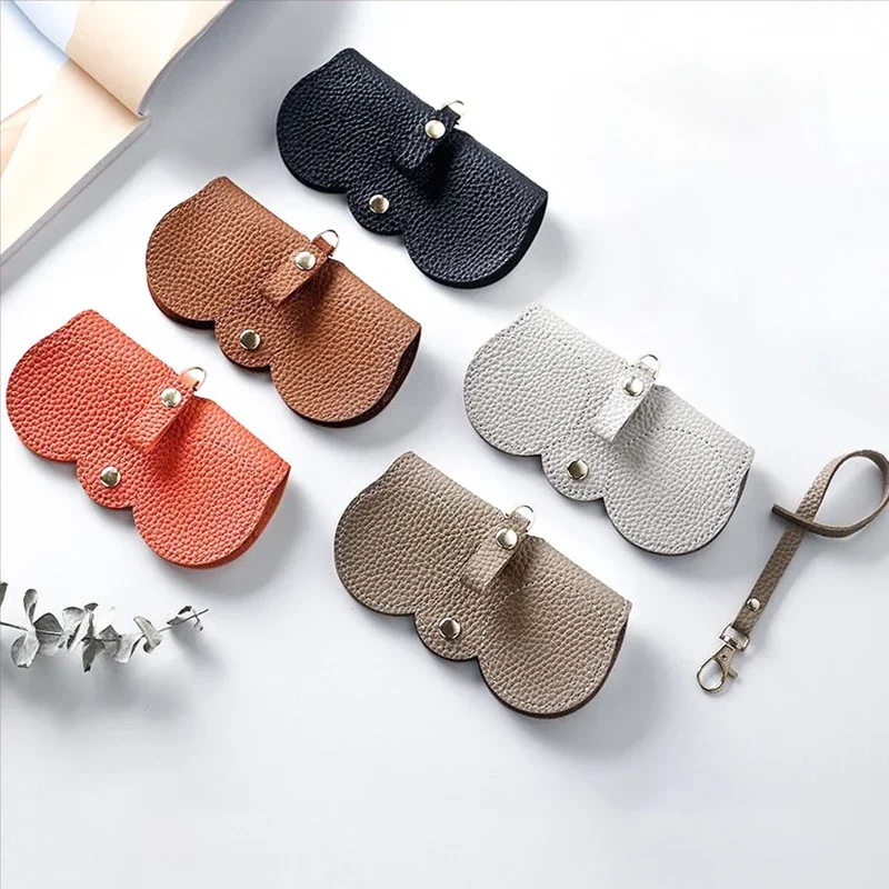 NEW PU Sunglasses Bag Portable Eyeglass Case Sunglasses Protection Cover Cute Eyeglass Clip Simple Eyeglass Bag