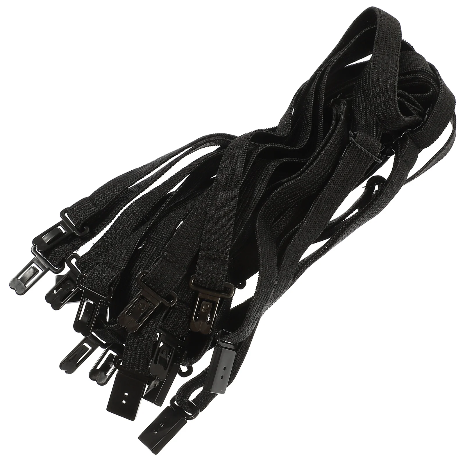 10 Pcs Tie Bow Adjustment Strap Wear-resistant Elastic DIY Band for Black Party Adjustable Man
