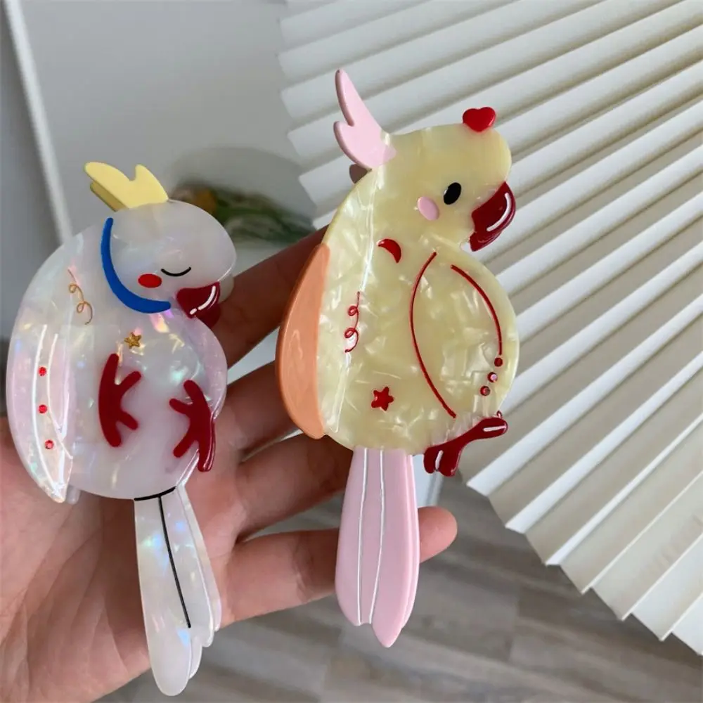 

Fashion Cute Cartoon Animal Shark Clip Parrot Korean Style Acetic Acid Hair Claw Creative Headwear Bird Hair Claw Girls