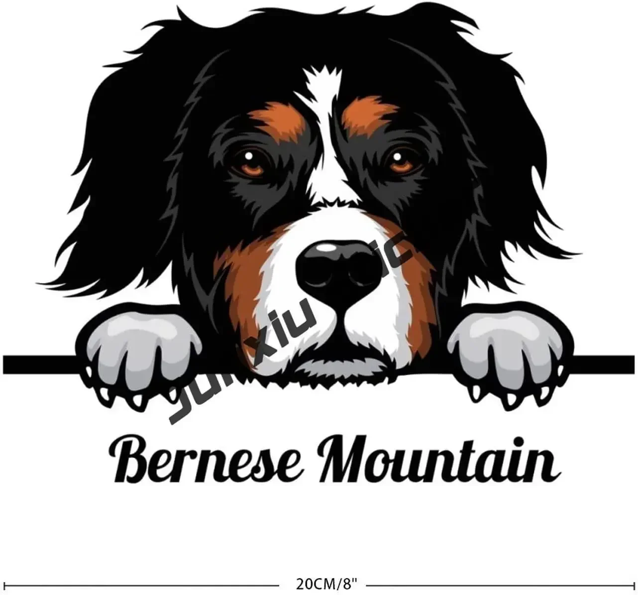Bernese Mountain Dog Vinyl Sticker Decal Man's Best Friend Puppy Bernese Mountain Dog Breed Sticker for Car Windows Laptops - view 6