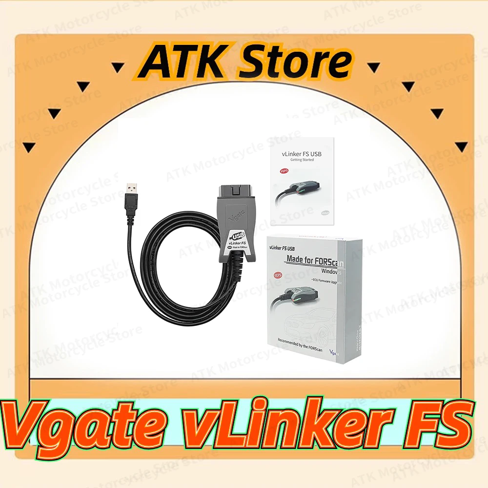 

Vgate Vlinker FS ELM327 USB OBD2 Car Diagnostic Tools FORScan OBD2 Automotive Scanner MS/HS CAN PK OBDLink For Maz-da For Fo-rd