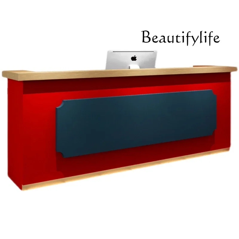 

44New Chinese style checkout page Bar restaurant Restaurant checkout page Reception table New fashion