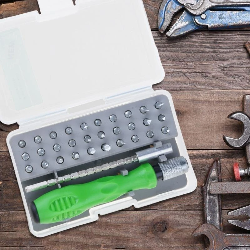 5asd 32 in 1 Small Screwdriver Set with 30 Bits Including Slotted Crossing Torxs & Socket Upgrades for Electronics Repair