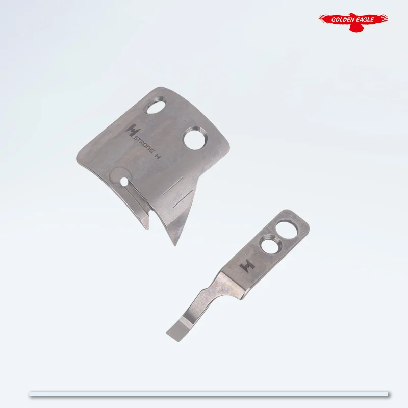 10-006A-235B + 10-001A-2700 Movable & Fixed Knife Set Fits Sunstar KM-250 Sewing Machines Rotary Mes Thread Trimmer Blade view 2