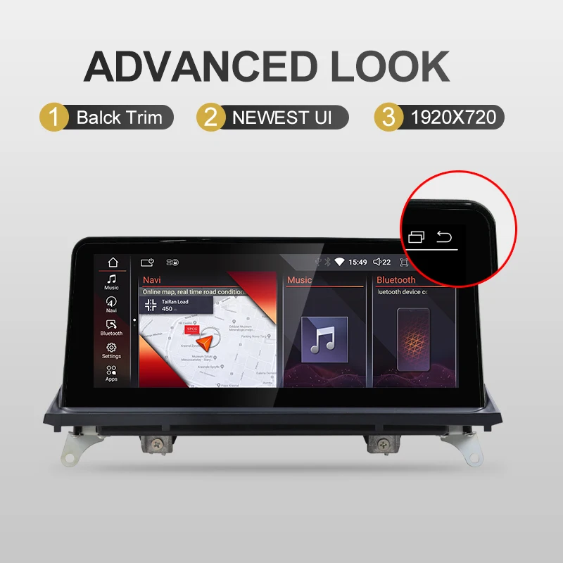 12.3'' Android 12 8 Core pantalla navigation audio stereo Multimedia radio screen car parts accessories X1 f48 android For BMW