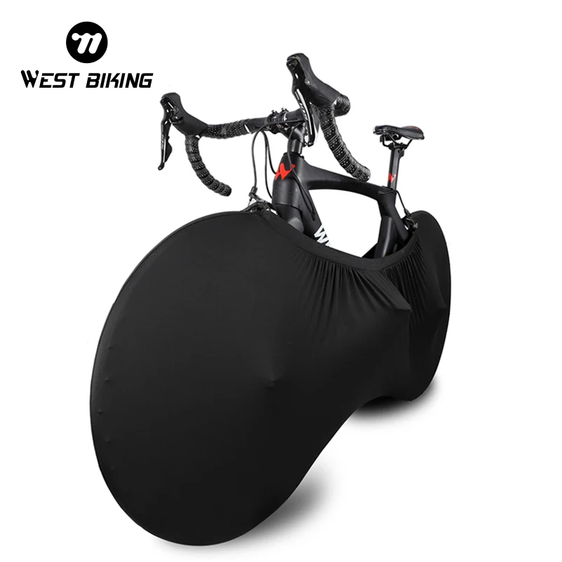 WEST BIKING-equipaje protector para bicicleta de montaña y carretera, cubierta protectora antipolvo para marco de rueda, accesorios de almacenamiento a prueba de arañazos