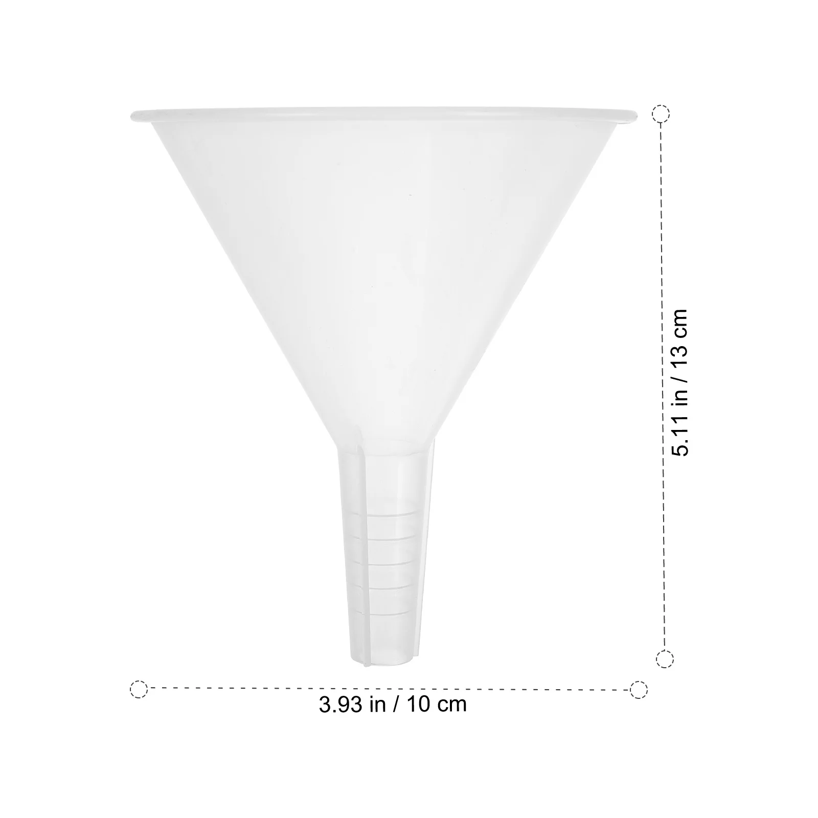 

5Pcs Laboratory Triangle Plastic Funnel Clear Design for Scientific Experiments Small Liquid Transfer and School Teaching
