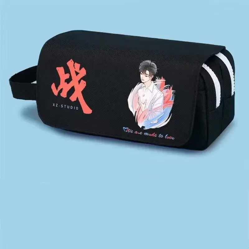 Xiao Zhan กล่องดินสอโรงเรียนน่ารัก, tas kosmetik เก็บกระเป๋าดินสอการ์ตูนสำหรับผู้ชายผู้หญิงของขวัญของสะสม