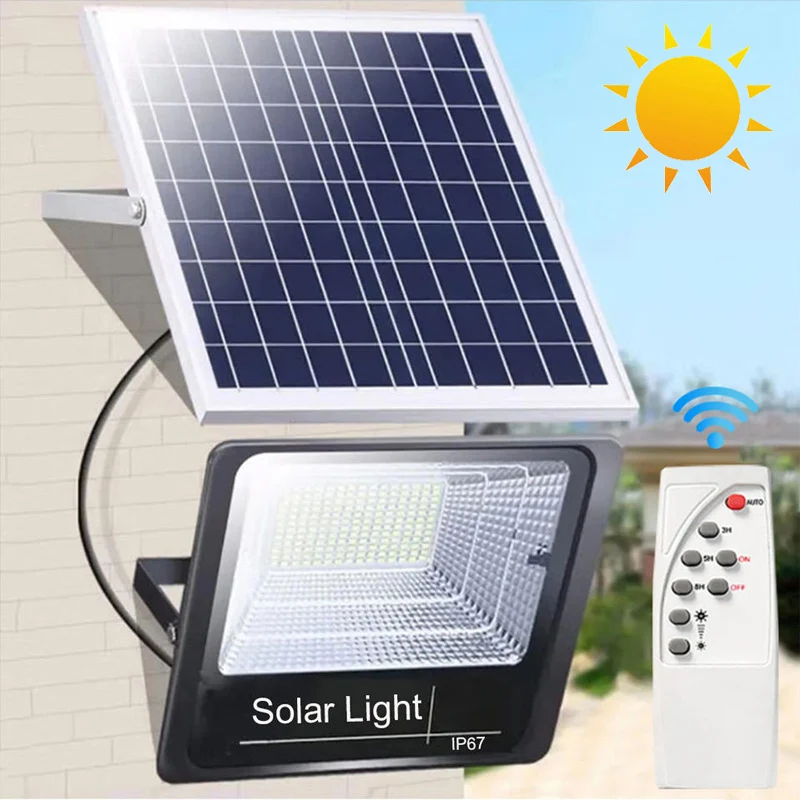 

Solar Flood Lights Outdoor Waterproof Reflector Solar 50w 100w 200w 300w 500w LED Solar Powered Spotlight With Remote Control