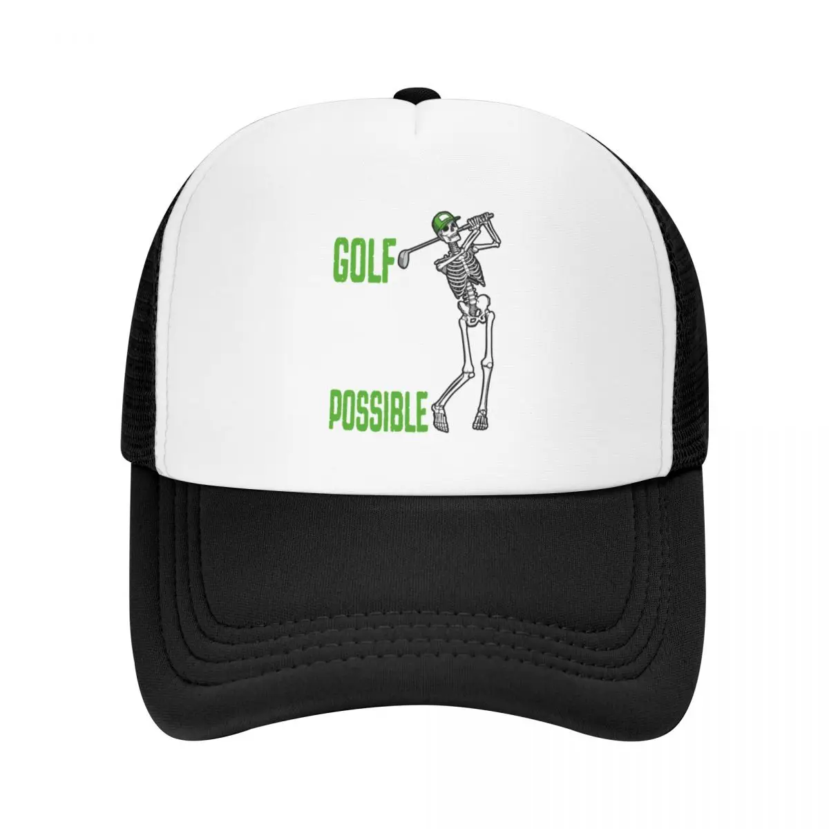 

The Point Of Golf Funny Skeleton Golfer Humor Quote Baseball Cap fashionable Hat Luxury Brand Sunscreen Boy Child Women's