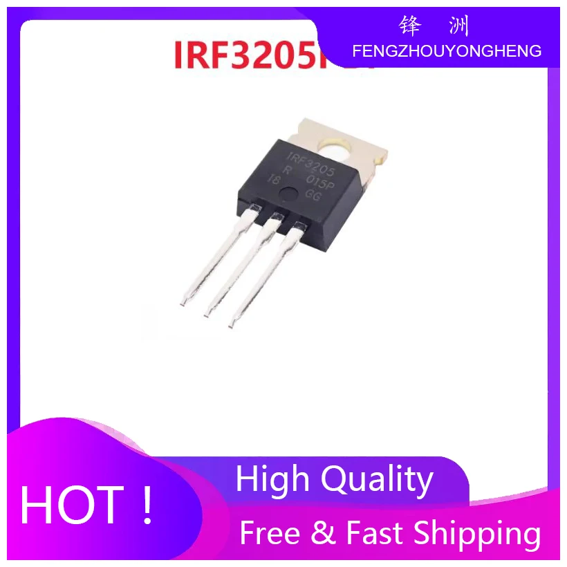 10pcs IRF3205 IRF3205PBF 110A/55V Transistor MOS para Inversor