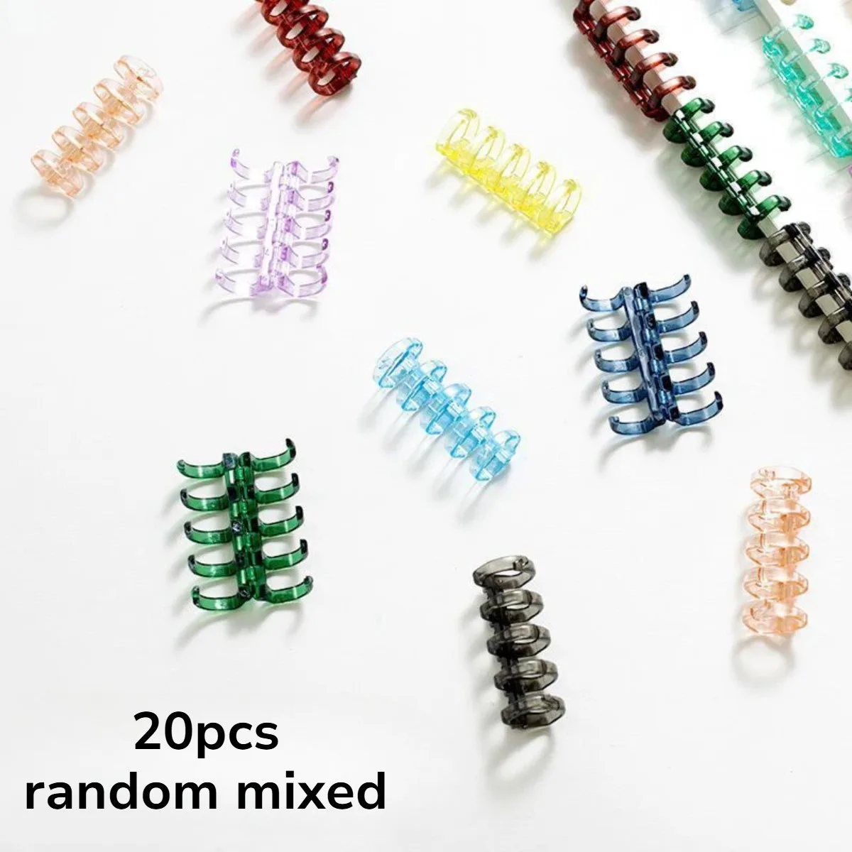 20Pcs Binder Buckle Loose Leaf Binding Rings