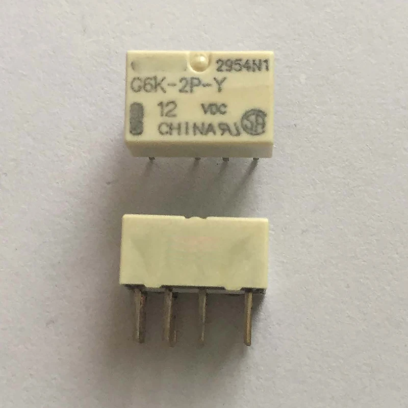 

Новое реле G6K-2P-Y-12V G6K-2P-Y-12VDC G6K-2P-Y-DC12V G6K-2P-Y 12VDC 1A 8Pin, 10 шт./лот