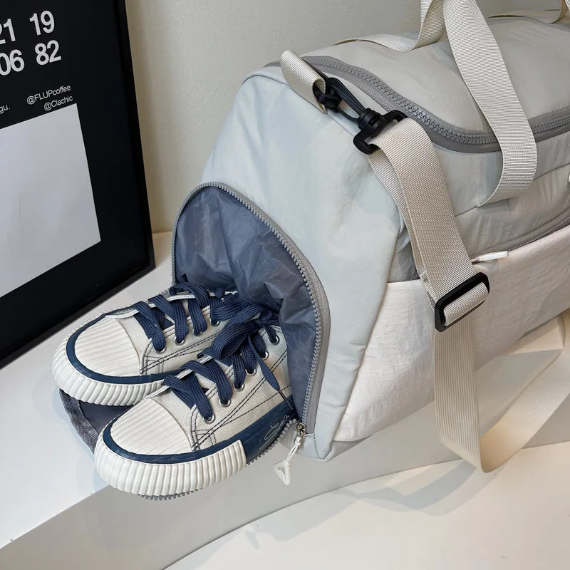 حقيبة تدريب اللياقة البدنية للفصل الجاف والرطب، سعة كبيرة، حقيبة رياضية يدوية للرجال والنساء أثناء السفر