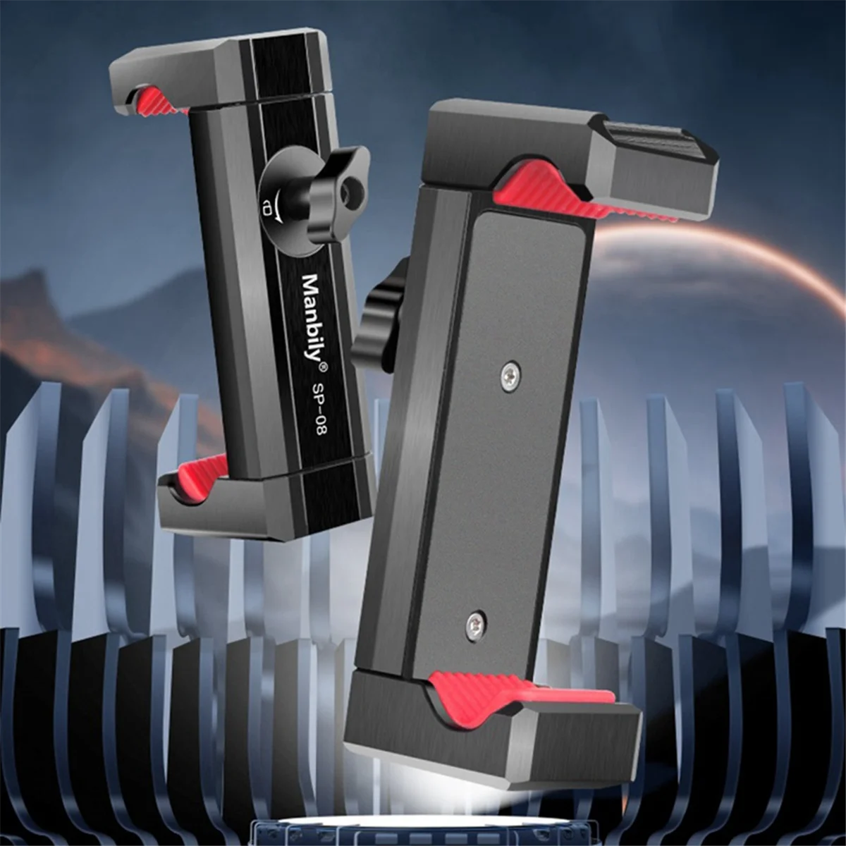 

Efficient Manbily Cell Phone Clip Desktop Live Streaming Time-Lapse Tripod