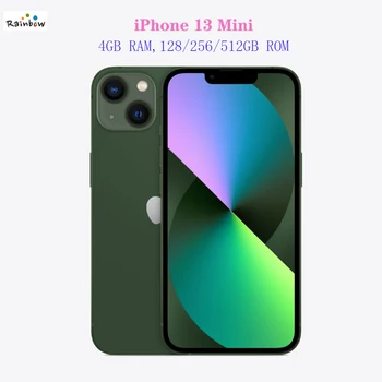 Original Apple iPhone 13 mini 128GB/256GB/512GB 5G LTEFace ID NFC IOS A15 Bionic Hexa Core 5.4'' Dual 12MP&12MP 4GB RAM