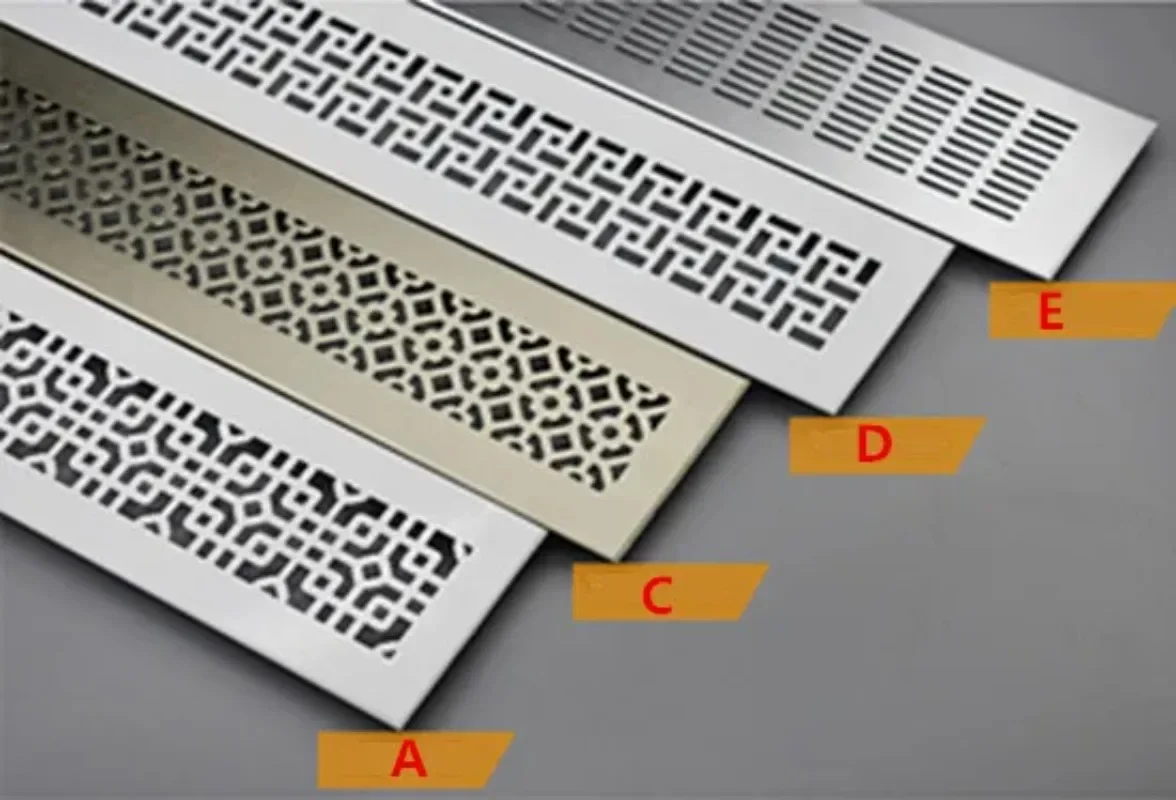 400X100mm Aluminum Alloy Vents Perforated Sheet Air Vent Perforated Sheet Web Plate Ventilation Grille  Perforated Sheet