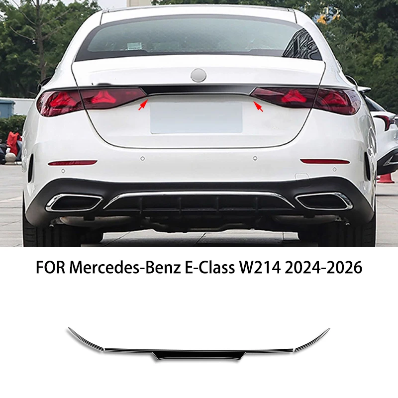 

FIT FOR Mercedes-Benz E-Class W214 2024-2026 black chrome Rear door Rear Tailgate Trunk Lid decorative panel Cover Trim