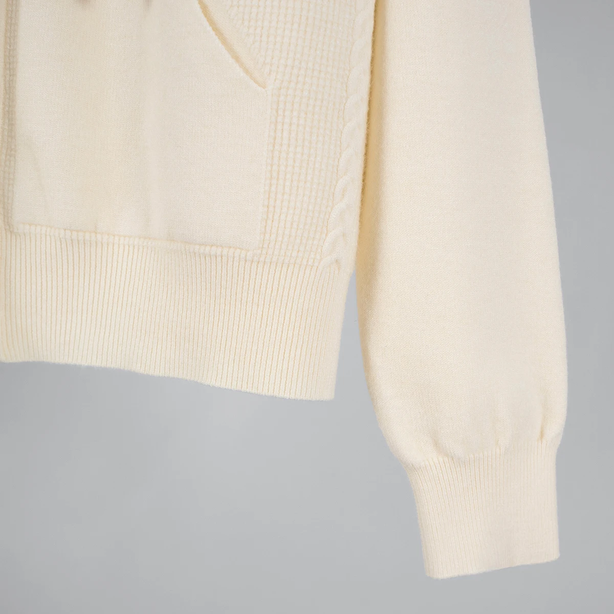 LIinar 2026 Fall Winter New Arrival Women's Knit Hooded Cardigan Long-Sleeve Zipper Loose-Fit Casual Solid-Color Knit Top