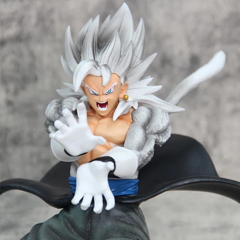 Anime Dragon Ball Gk Super Saiyan Vegetto Battle Model Statue Desktop Cupboard Cartoon Character Handmade Ornaments Collection